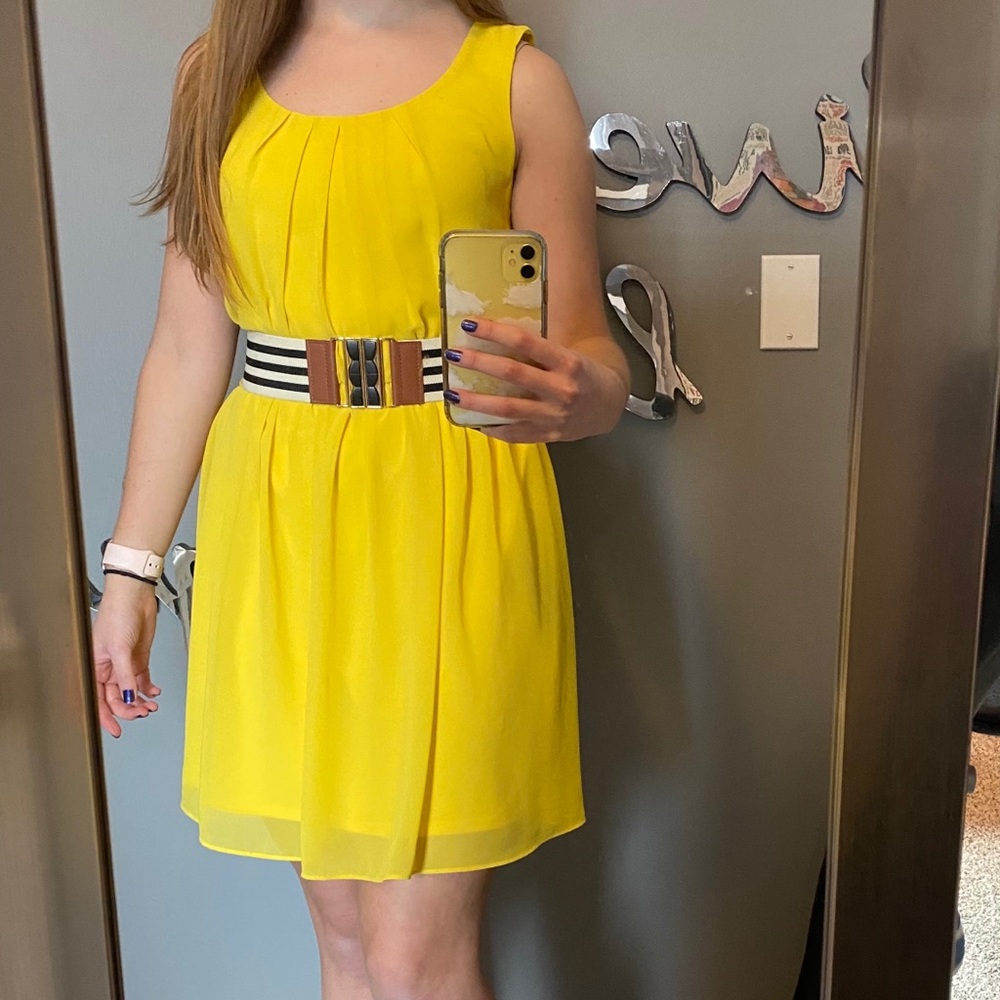 Bright yellow sundress
